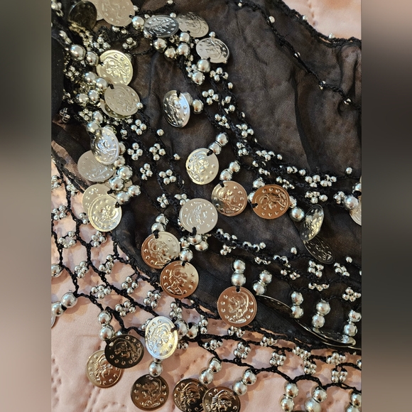 Black bellydance belt - Picture 2 of 3